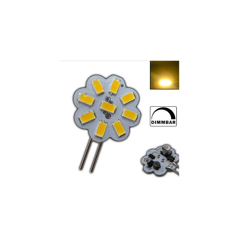 NVLED LED-Stiftsockellampe G4, 12V AC/DC, 2.0W, dimmbar Lichtfarbe ww  (warmweiss)