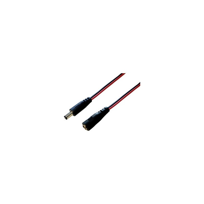 HM DC-Adapterkabel, Verlängerung 5.5x2.1 mm, 3m Kabel