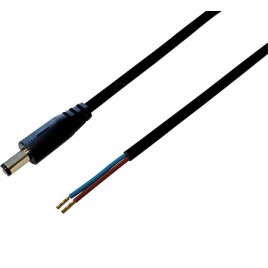 HM DC-Adapterkabel, Verlängerung 5.5x2.1 mm, 5m Kabel