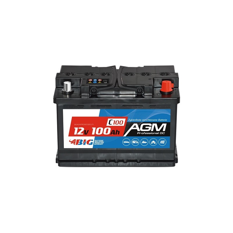 BIG AGM Professional Batterie/Akku, 100Ah, 12V
