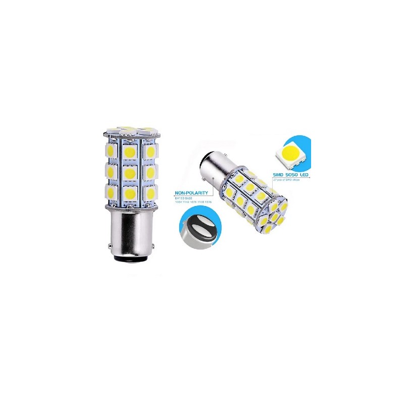 HM LED Lampe BA15d, 2W, 9-14V DC, 27 LED's