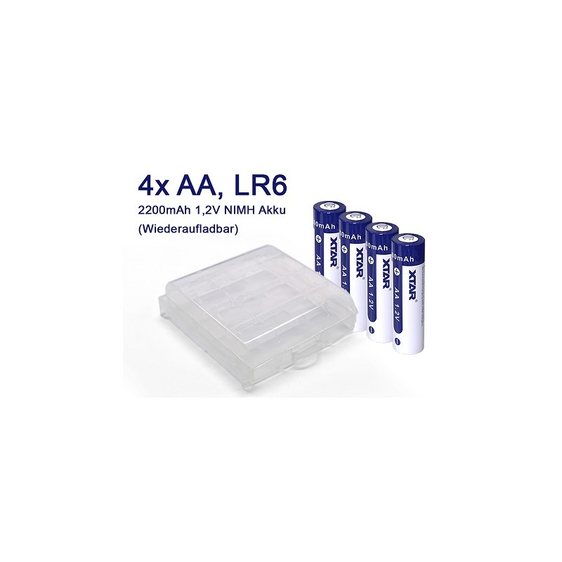 McPower AA/LR6 Akku, 1.2V, 2200mAh, NiMH