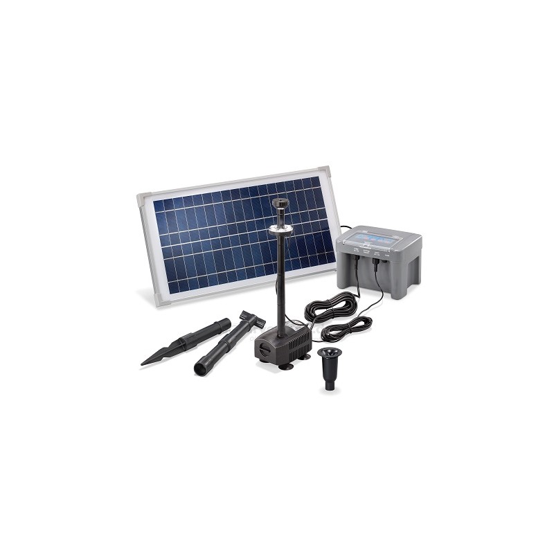 Esotec Solar Teichpumpenset "15/500", 12V, 15W, mit Lichtring