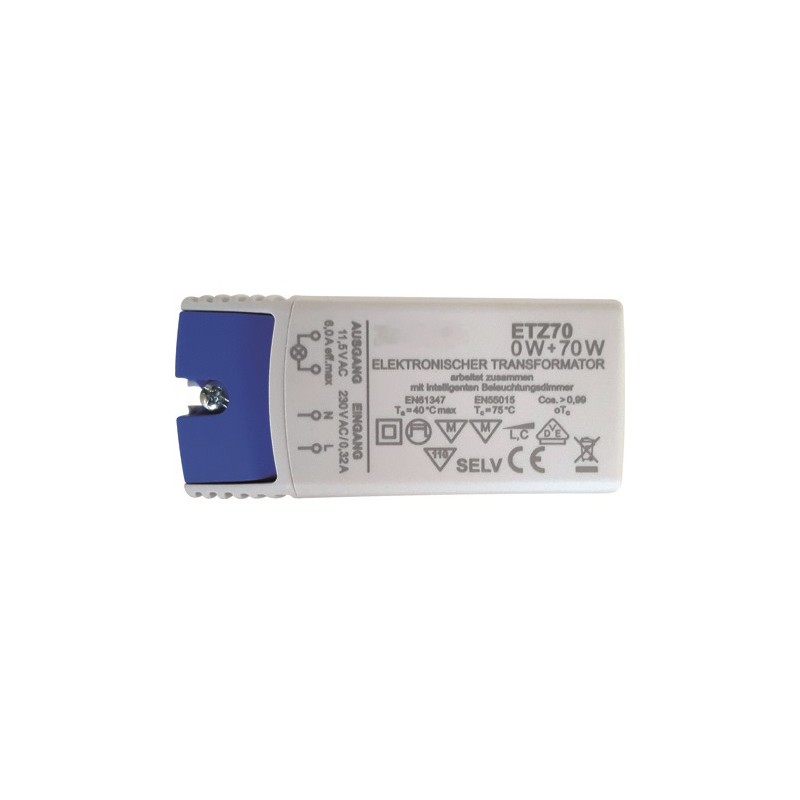 HM LED AC-Treiber/Trafo "ETZ70", 12V AC, 0-70W, dimmbar