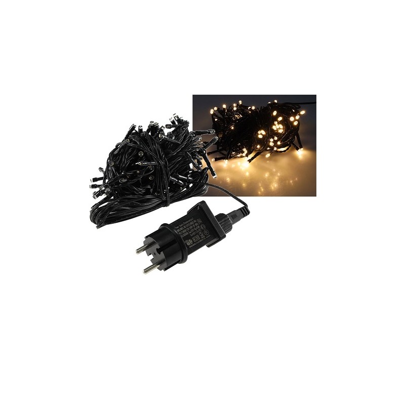 HM LED Lichterkette "ALK200", 20m +5m Zuleitung, 200 LEDs