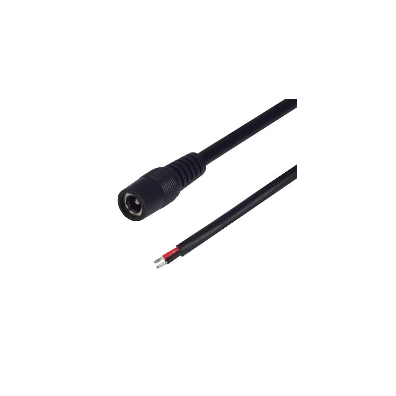 2pol Kabel zum Anschluss von LED Bänder - Rot/Schwarz - 1.5mm