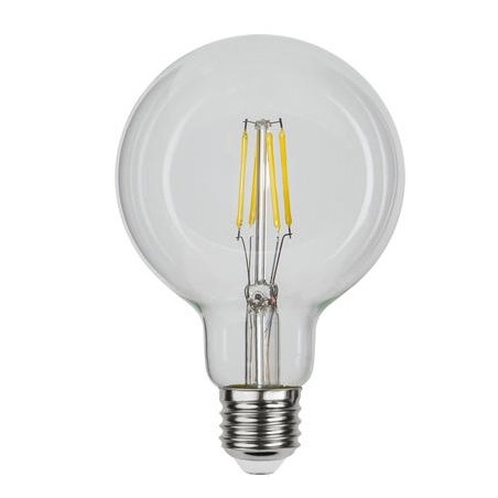 Star Trading LED Lampe, Birne "Fila G95", E27, 12V/24V AC/DC, 2.0W