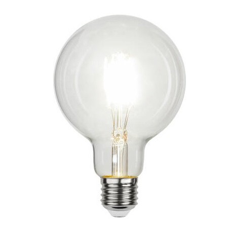 Star Trading LED Lampe, Birne "Fila G95", E27, 12V/24V AC/DC, 2.0W