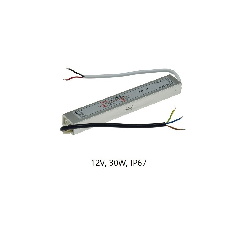 Chilitec LED DC-Treiber/Trafo "CT-30-IP67", 12V DC, 30W, 2.5A