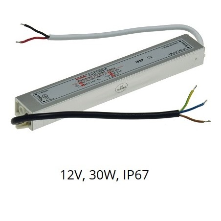 Chilitec LED DC-Treiber/Trafo "CT-30-IP67", 12V DC, 30W, 2.5A