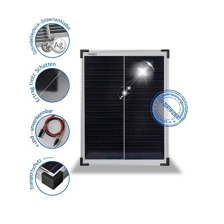 Prevent 30W monokristallines Solarmodul, Panel "PV-30-M-36-SH"