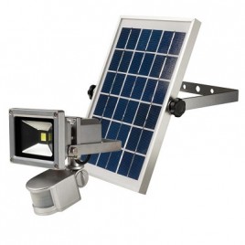 STEFFEN LED Solar-Scheinwerfer, 10W, mit Bewegungsmelder