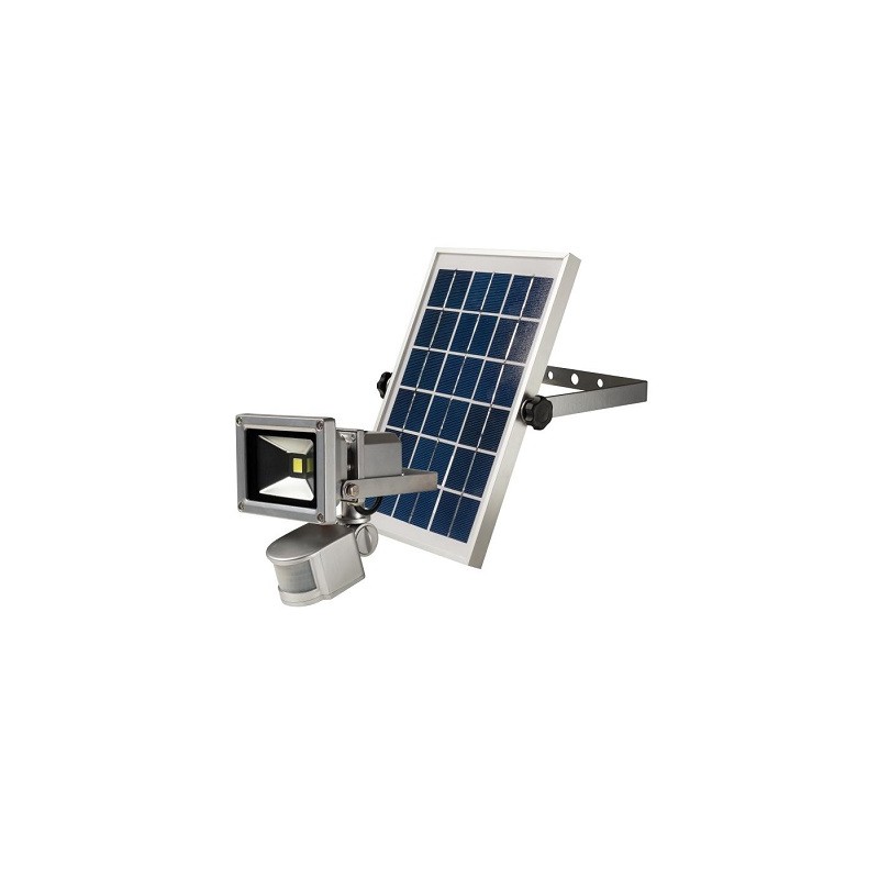 STEFFEN LED Solar-Scheinwerfer, 10W, mit Bewegungsmelder