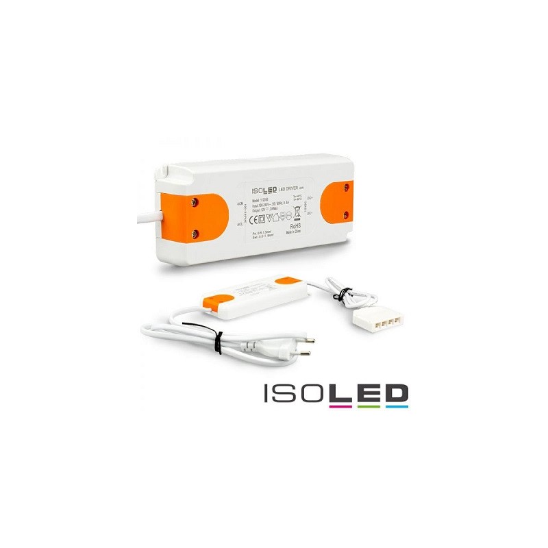 Isoled LED DC-Treiber/Trafo SYS-SLIM "MiniAMP", 12V DC, 24W