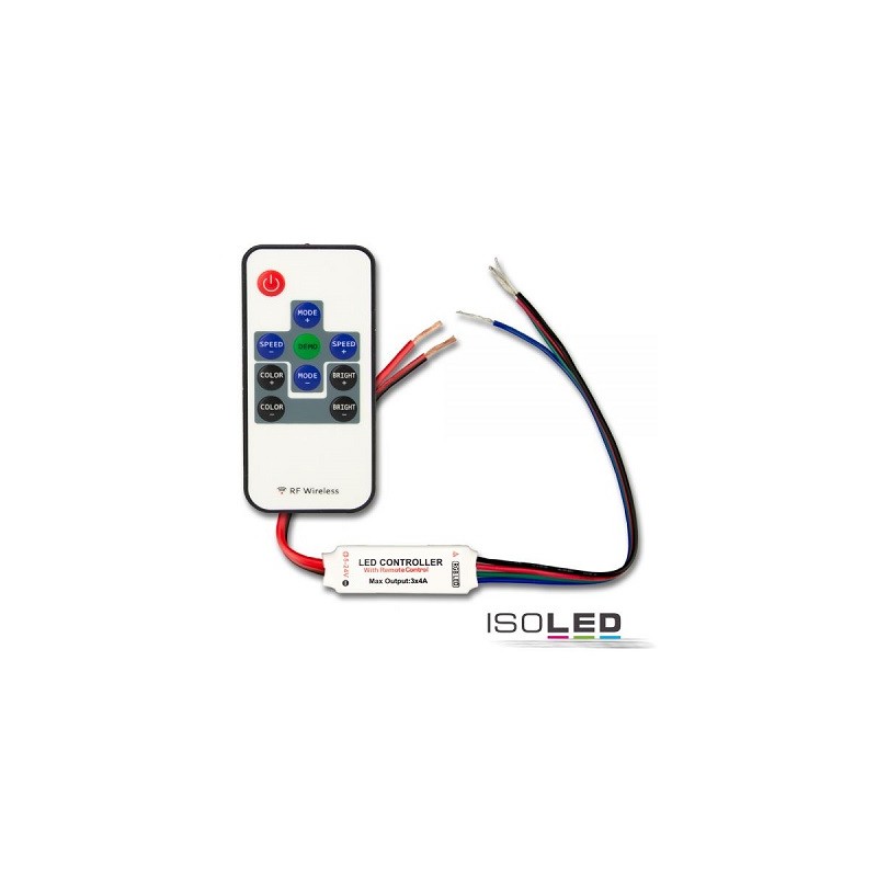 Isoled LED-Funkdimmer für RGB LED-Stripe 12/24V, 3x2A, 3 Kanal