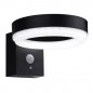 OPTONICA LED Solar-Wandleuchte "SWLRing", PIR, LED-Ring